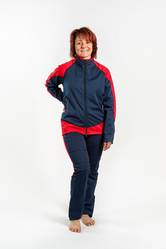 PREDATOR unisex bunda – modrocervena 1