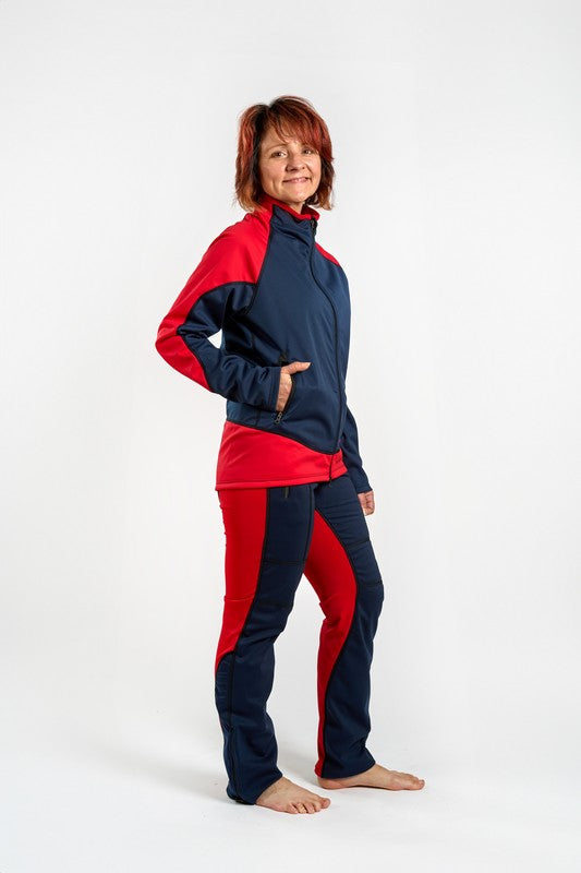 PREDATOR unisex bunda – modrocervena 2